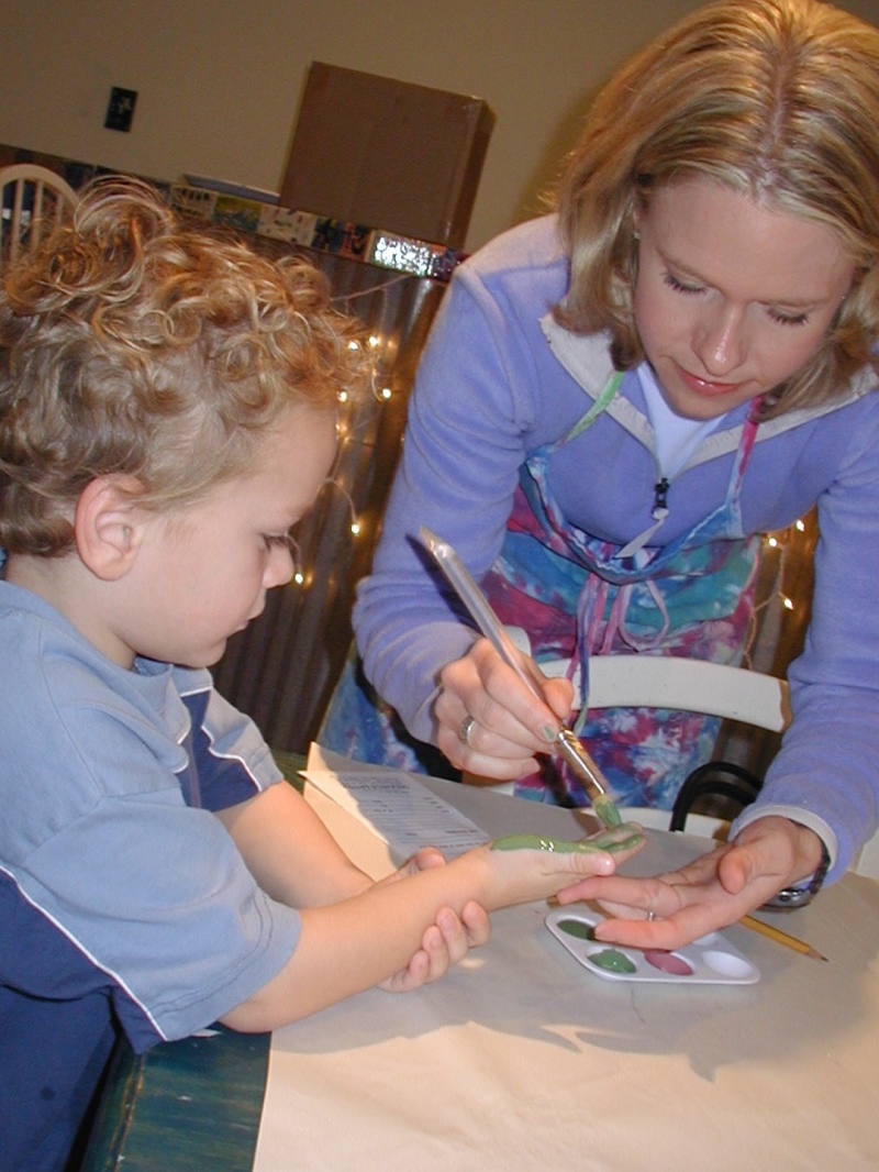 2003-12-04-painting cookie plate for grandma.jpg